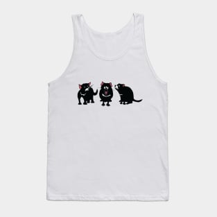 Tom, Tilly and Tarn the Tasmanian Devil Pups Tank Top